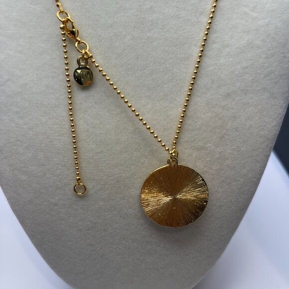 MAYAMAR 24K Gold All Seeing Eye Pendant Necklace - Picture 3 of 4